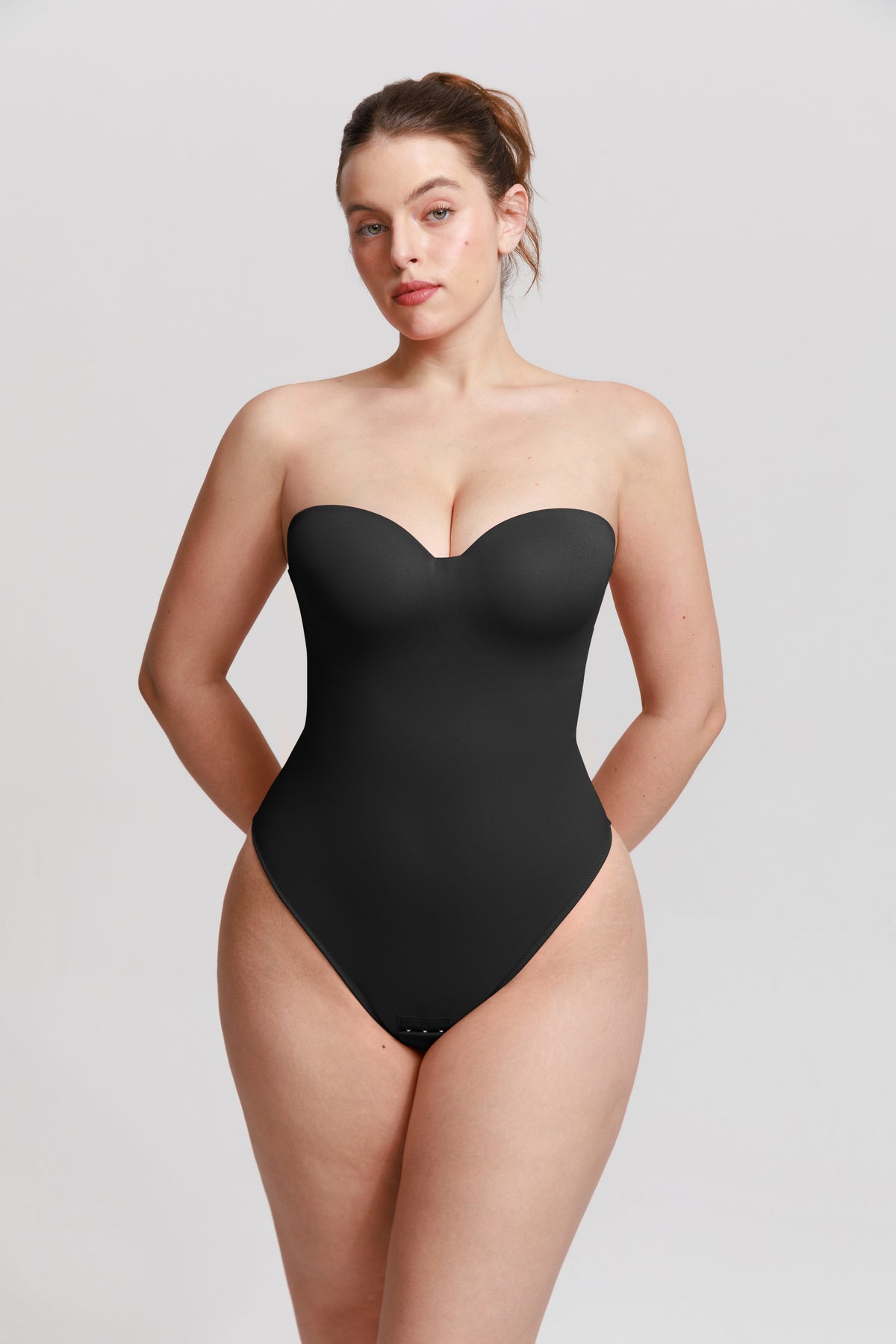 Detachable Straps Abdomen Shaping Push up Bodysuit