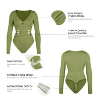 Long Sleeve Tummy Control Bodysuit
