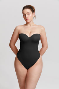 Detachable Straps Abdomen Shaping Push up Bodysuit