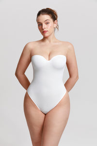 Detachable Straps Abdomen Shaping Push up Bodysuit