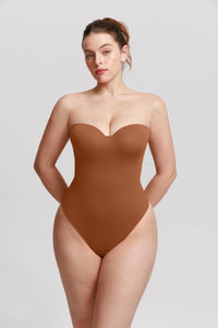 Detachable Straps Abdomen Shaping Push up Bodysuit