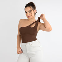 One Shoulder Shapewear Bodysuit