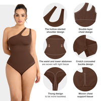 One Shoulder Shapewear Bodysuit