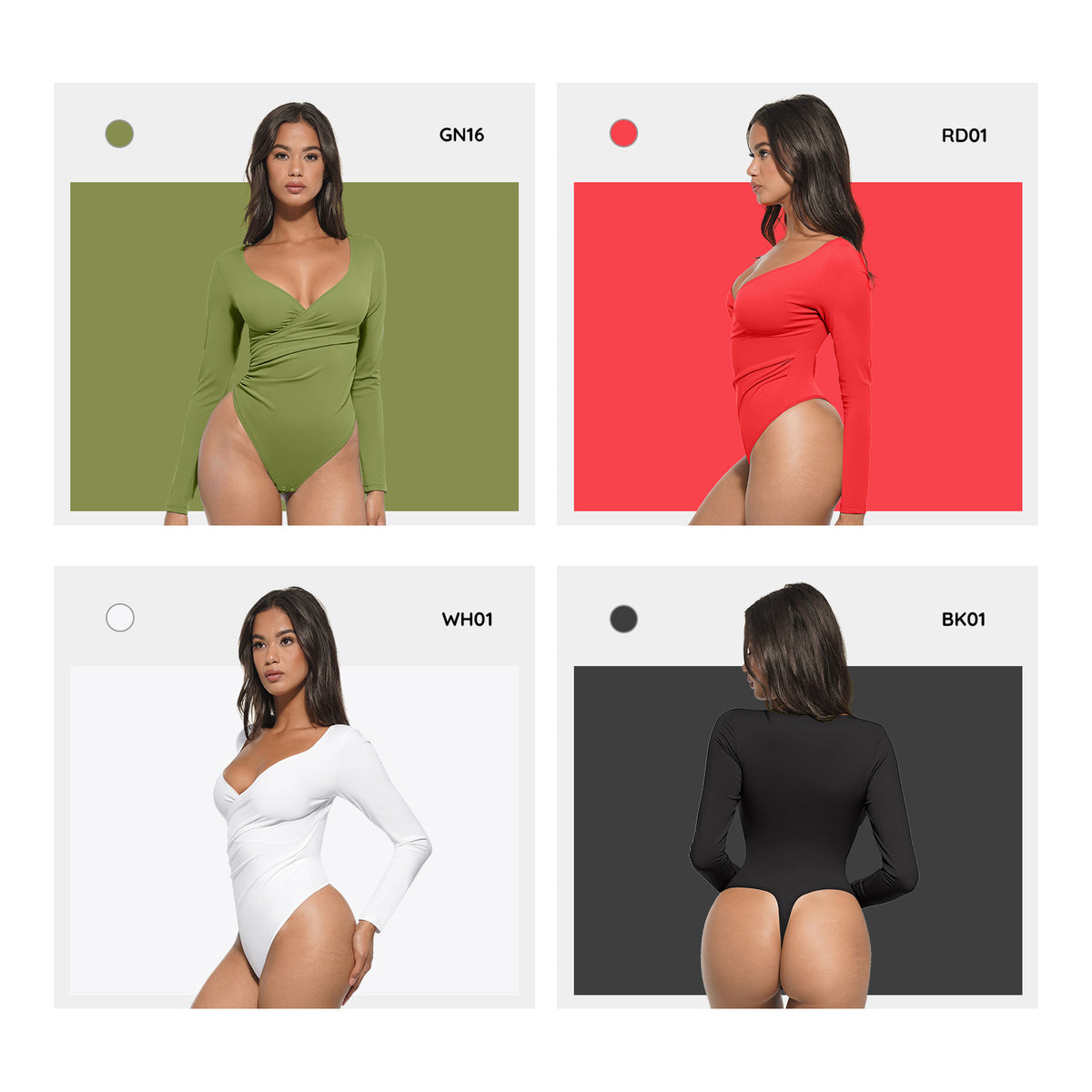 Long Sleeve Tummy Control Bodysuit